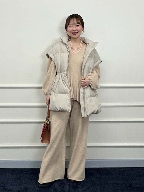 セール】《手洗い可能》《セットアップ対応》カシミヤ混ニットパンツ