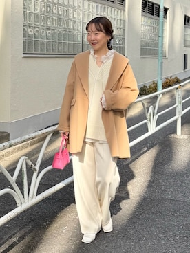 「アイテム（バレッタ/ヘアクリップ）」を使った、nol sachieさん（レディース・160cm）の秋コーディネート