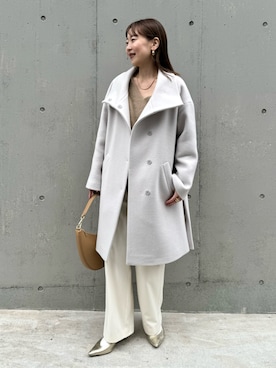 「NOLLEY’S Sophi（ノーリーズソフィ）のアイテム（その他アウター）」を使った、nol sachieさん（レディース・160cm）の秋コーディネート