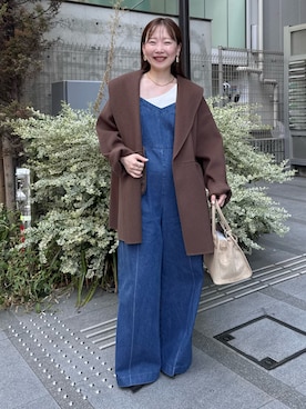 「アイテム（その他アウター）」を使った、nol sachieさん（レディース・160cm）の秋コーディネート