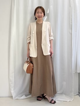 「NOLLEY’S（ノーリーズ）のアイテム（アクセサリー）」を使った、nol sachieさん（レディース・160cm）の春コーディネート