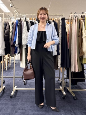 「NOLLEY’S Sophi（ノーリーズソフィ）のアイテム（オールインワン・サロペット）」を使った、nol sachieさん（レディース・160cm）の夏コーディネート