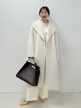 「アイテム（ピアス（両耳用））」を使った、nol sachieさん（レディース・160cm）の秋コーディネート