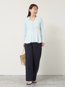 「NOLLEY’S（ノーリーズ）のアイテム」を使った、nol sachieさん（レディース・160cm）の春コーディネート