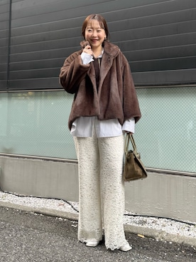 「アイテム（その他アウター）」を使った、nol sachieさん（レディース・160cm）の秋コーディネート