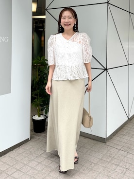 「grace grace （グラスグラス）のアイテム」を使った、nol sachieさん（レディース・160cm）の春コーディネート