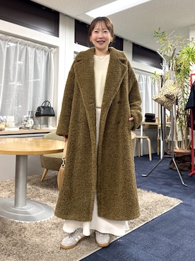 「NOLLEY’S Sophi（ノーリーズソフィ）のアイテム（その他アウター）」を使った、nol sachieさん（レディース・160cm）の冬コーディネート