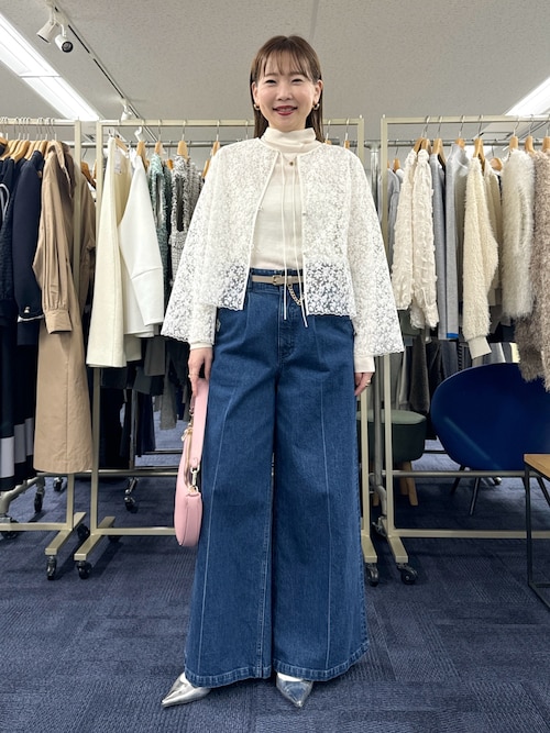 セール】【RM denim】ワイドスラックスデニム（デニムパンツ）｜Rie