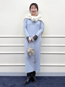 「marco masi（マルコマージ）のアイテム」を使った、nol sachieさん（レディース・160cm）の冬コーディネート