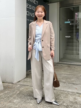 「grace grace （グラスグラス）のアイテム」を使った、nol sachieさん（レディース・160cm）の春コーディネート