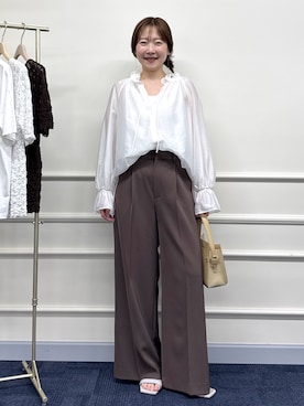 「grace grace （グラスグラス）のアイテム」を使った、nol sachieさん（レディース・160cm）の春コーディネート