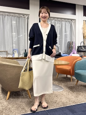 「アイテム（バレッタ/ヘアクリップ）」を使った、nol sachieさん（レディース・160cm）の夏コーディネート