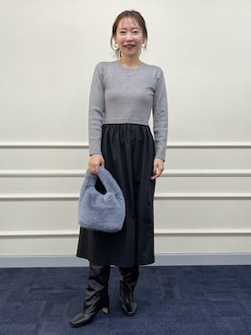 nol sachieさん（レディース・160cm）の冬コーディネート