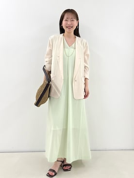 「NOLLEY’S（ノーリーズ）のアイテム」を使った、nol sachieさん（レディース・160cm）の夏コーディネート