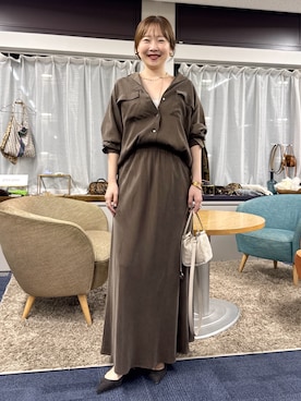「アイテム（アクセサリー）」を使った、nol sachieさん（レディース・160cm）の秋コーディネート