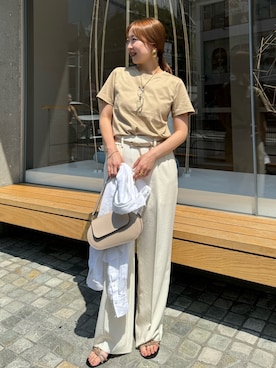 「NOLLEY’S（ノーリーズ）のアイテム（シューズ）」を使った、nol sachieさん（レディース・160cm）の夏コーディネート