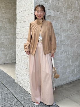 「NOLLEY’S（ノーリーズ）のアイテム」を使った、nol sachieさん（レディース・160cm）の秋コーディネート