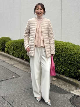 「アイテム（バレッタ/ヘアクリップ）」を使った、nol sachieさん（レディース・160cm）の秋コーディネート