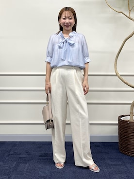 「NOLLEY’S（ノーリーズ）のアイテム（シューズ）」を使った、nol sachieさん（レディース・160cm）の夏コーディネート
