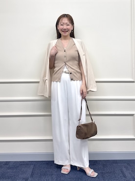 「grace grace （グラスグラス）のアイテム」を使った、nol sachieさん（レディース・160cm）の春コーディネート