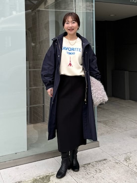 「NOLLEY’S（ノーリーズ）のアイテム（その他アウター）」を使った、nol sachieさん（レディース・160cm）の秋コーディネート
