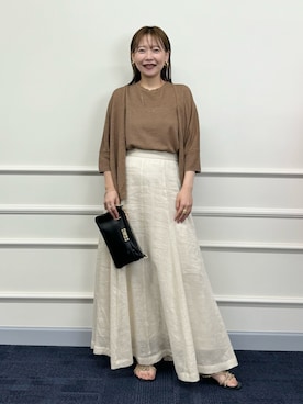 「NOLLEY’S（ノーリーズ）のアイテム（シューズ）」を使った、nol sachieさん（レディース・160cm）の夏コーディネート