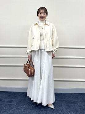 「NOLLEY’S Sophi（ノーリーズソフィ）のアイテム（ブルゾン）」を使った、nol sachieさん（レディース・160cm）の冬コーディネート