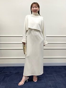 「短丈」｜「アイテム（ワンピース/ドレス）」を使った、nol sachieさん（レディース・160cm）の夏コーディネート