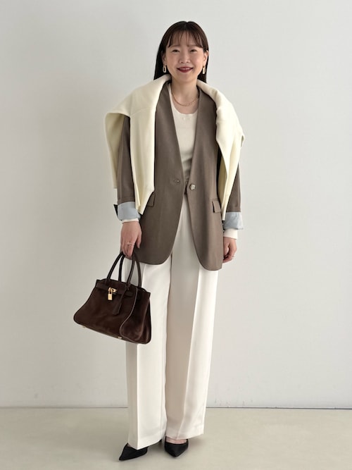 NOLLEY’S Sophi ブークレーカーデジャケット ノーカラージャケット セール】【WEB STAFF守屋☆別注】《セットアップ対応》ウォッシャブル