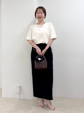 「アイテム（ポーチ）」を使った、nol sachieさん（レディース・160cm）の夏コーディネート