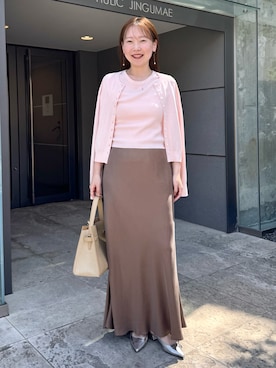 「NOLLEY’S（ノーリーズ）のアイテム」を使った、nol sachieさん（レディース・160cm）の春コーディネート