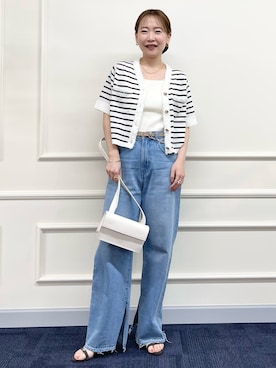 「マリン」｜「アイテム（アクセサリー）」を使った、nol sachieさん（レディース・160cm）の春コーディネート