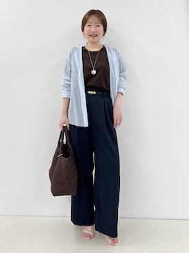 「NOLLEY’S（ノーリーズ）のアイテム」を使った、nol sachieさん（レディース・160cm）の夏コーディネート