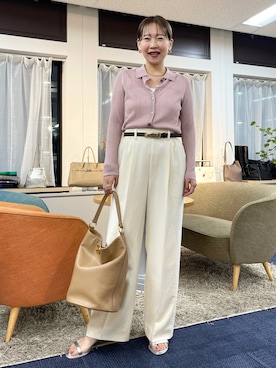 「NOLLEY’S（ノーリーズ）のアイテム（シューズ）」を使った、nol sachieさん（レディース・160cm）の夏コーディネート