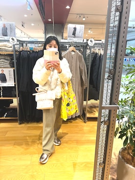 「アイテム（ノーカラージャケット）」を使った、Misa【相互フォロー】さん（レディース・149cm）の秋コーディネート