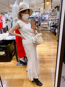 「WILLSELECTION（ウィルセレクション）のアイテム（トップス）」を使った、Misa【相互フォロー】さん（レディース・149cm）の夏コーディネート