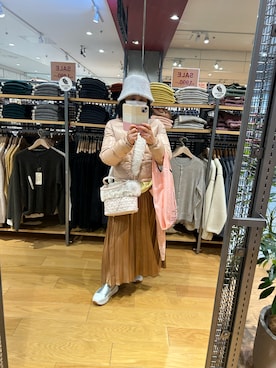 「MONCLER（モンクレール）のアイテム」を使った、Misa【相互フォロー】さん（レディース・149cm）の冬コーディネート