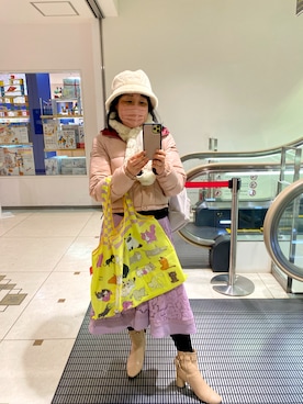 「tocco closet（トッコ　クローゼット）のアイテム（ブーツ）」を使った、Misa【相互フォロー】さん（レディース・149cm）の冬コーディネート