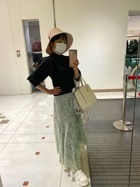 「one after another NICE CLAUP（ワンアフターアナザーナイスクラップ）のスニーカー底グルカサンダル（サンダル）」を使った、Misa【相互フォロー】さん（レディース・149cm）の秋コーディネート