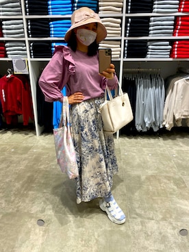 「one after another NICE CLAUP（ワンアフターアナザーナイスクラップ）のスニーカー底グルカサンダル（サンダル）」を使った、Misa【相互フォロー】さん（レディース・149cm）の秋コーディネート