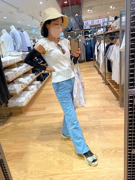 「WILLSELECTION（ウィルセレクション）のアイテム（トップス）」を使った、Misa【相互フォロー】さん（レディース・149cm）の夏コーディネート