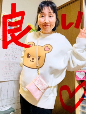 「アイテム（スウェット）」を使った、Misa【相互フォロー】さん（レディース・149cm）の冬コーディネート