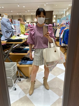 「tocco closet（トッコ　クローゼット）のアイテム（ブーツ）」を使った、Misa【相互フォロー】さん（レディース・149cm）の秋コーディネート