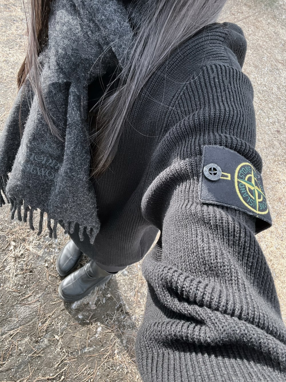 STONE ISLANDのアイテムを使った人気ファッションコーディネート（身長 