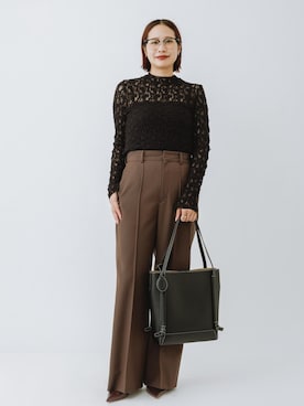 「ROPE'（ロペ）のアイテム（Tシャツ/カットソー）」を使った、YUIさん（レディース・161cm）の夏コーディネート