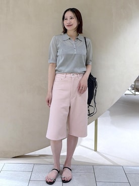 「ROPE'（ロペ）のアイテム」を使った、YUIさん（レディース・161cm）の春コーディネート