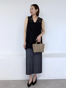 「ROPE'（ロペ）のアイテム」を使った、YUIさん（レディース・161cm）の冬コーディネート