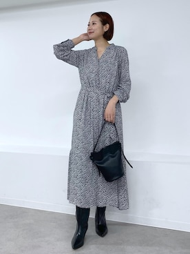 「アイテム（ワンピース/ドレス）」を使った、YUIさん（レディース・161cm・30代）の夏コーディネート