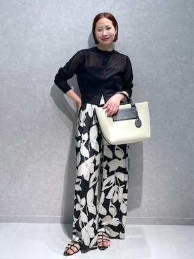 「E'POR（エポール）の【E'POR】【撥水加工・超軽量】 BOAT BAG Medium【25AW】（トートバッグ）」を使った、YUIさん（レディース・161cm）の夏コーディネート