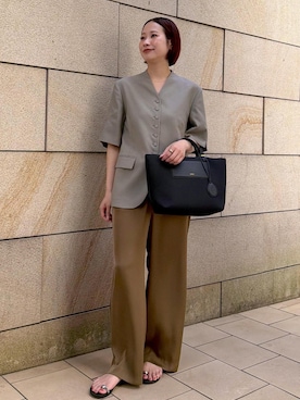 「アイテム（トートバッグ）」を使った、YUIさん（レディース・161cm・30代）の夏コーディネート
